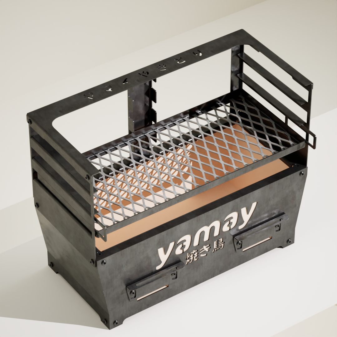 Yakitori 50 med Ställning och Grillgaller 50cm