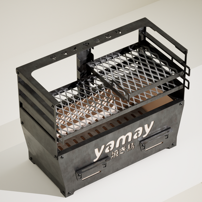 Yakitori 50 med Eldhund, Ställning, Grillgaller 50cm och 24cm