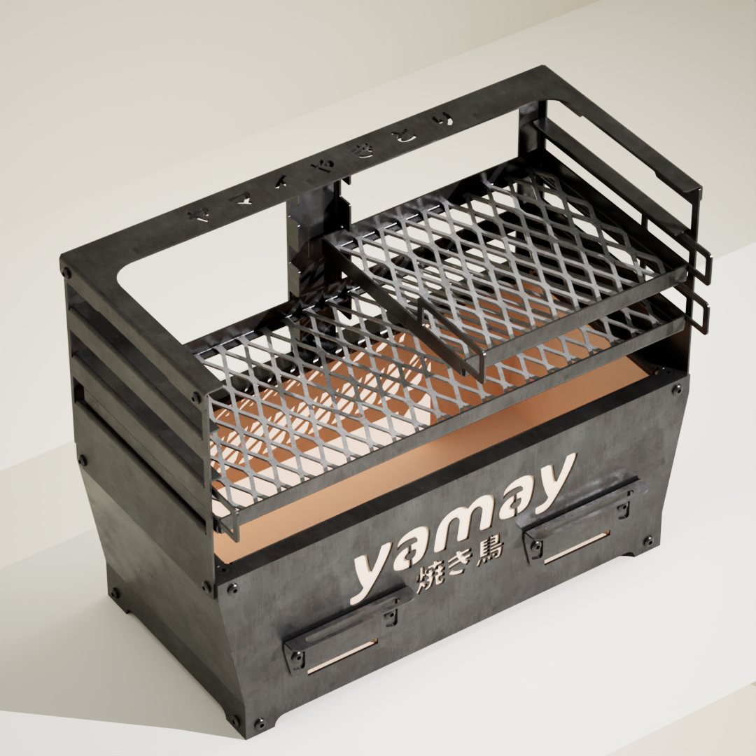 Yakitori 50 med Ställning, Grillgaller 50cm och 24cm